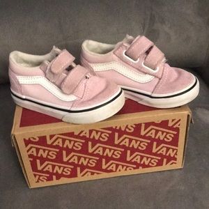 Lilac Snow Old School V Toddler Vans Size 6